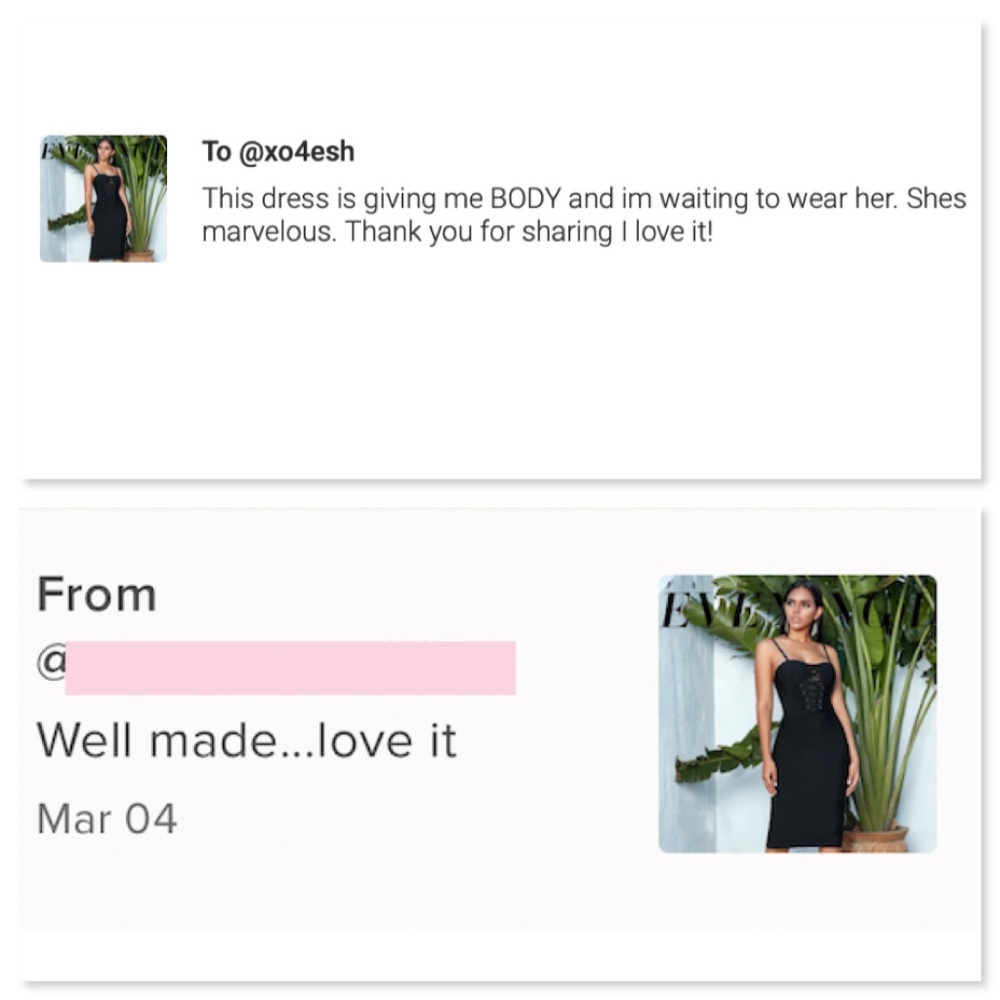 🎥 Bandage Lace Up Mesh Detail Bodycon Dress Black - Picture 9 of 12